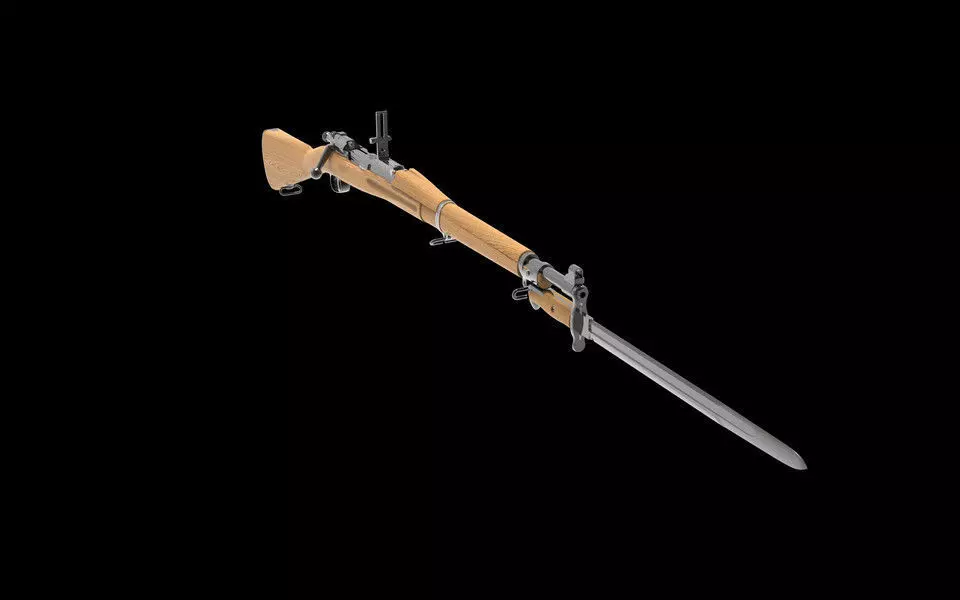 1903 springfied Low-poly 3D model_0