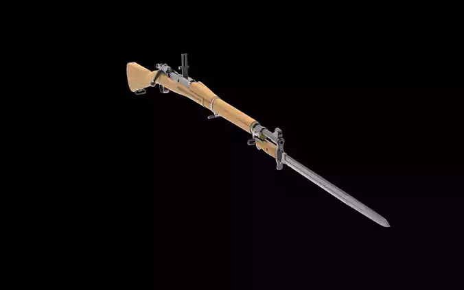 1903 springfied Low-poly 3D model 1903 springfied Low-poly 3D model