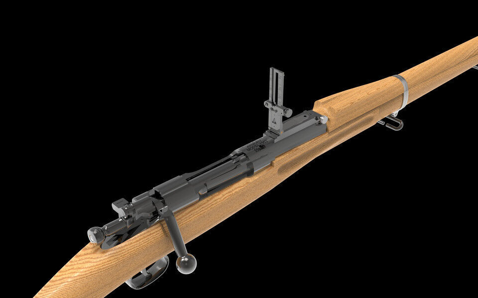 1903 springfied Low-poly 3D model_3