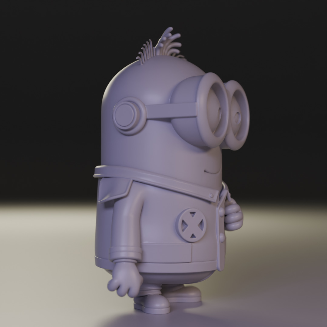 minion scientist 3D print model_3
