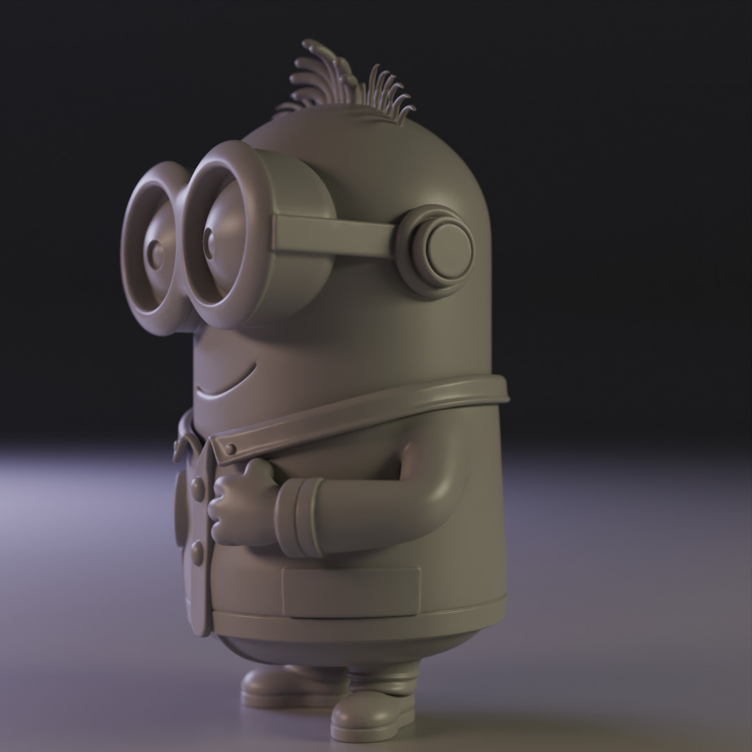 minion scientist 3D print model_1