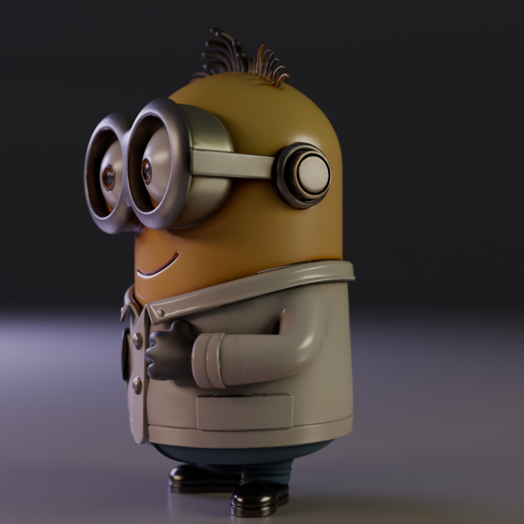 minion scientist 3D print model_7