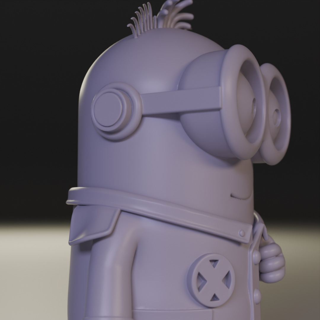 minion scientist 3D print model_2