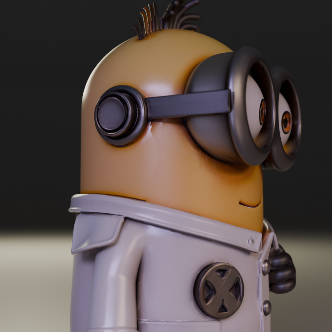 minion scientist 3D print model_12