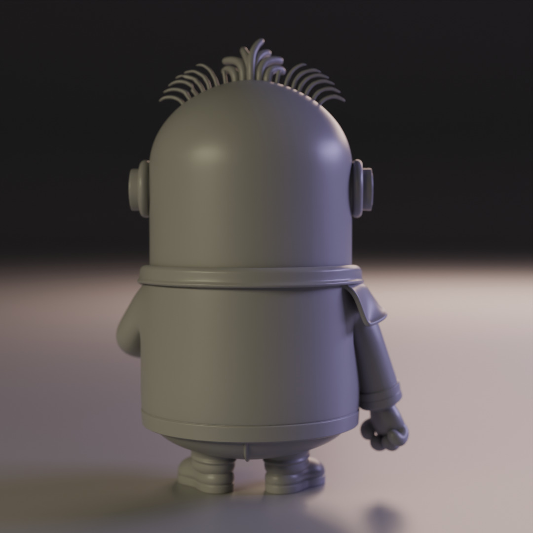 minion scientist 3D print model_4