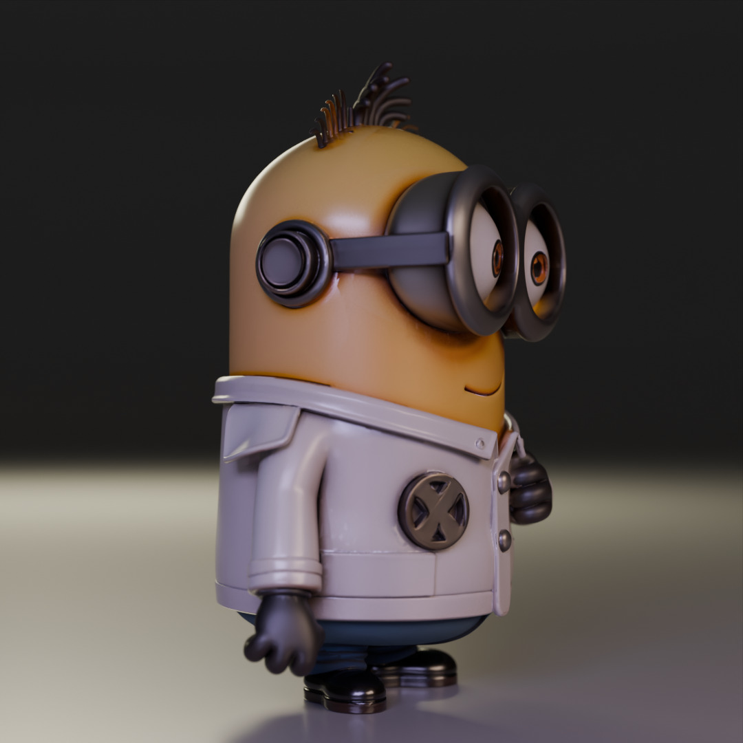 minion scientist 3D print model_9