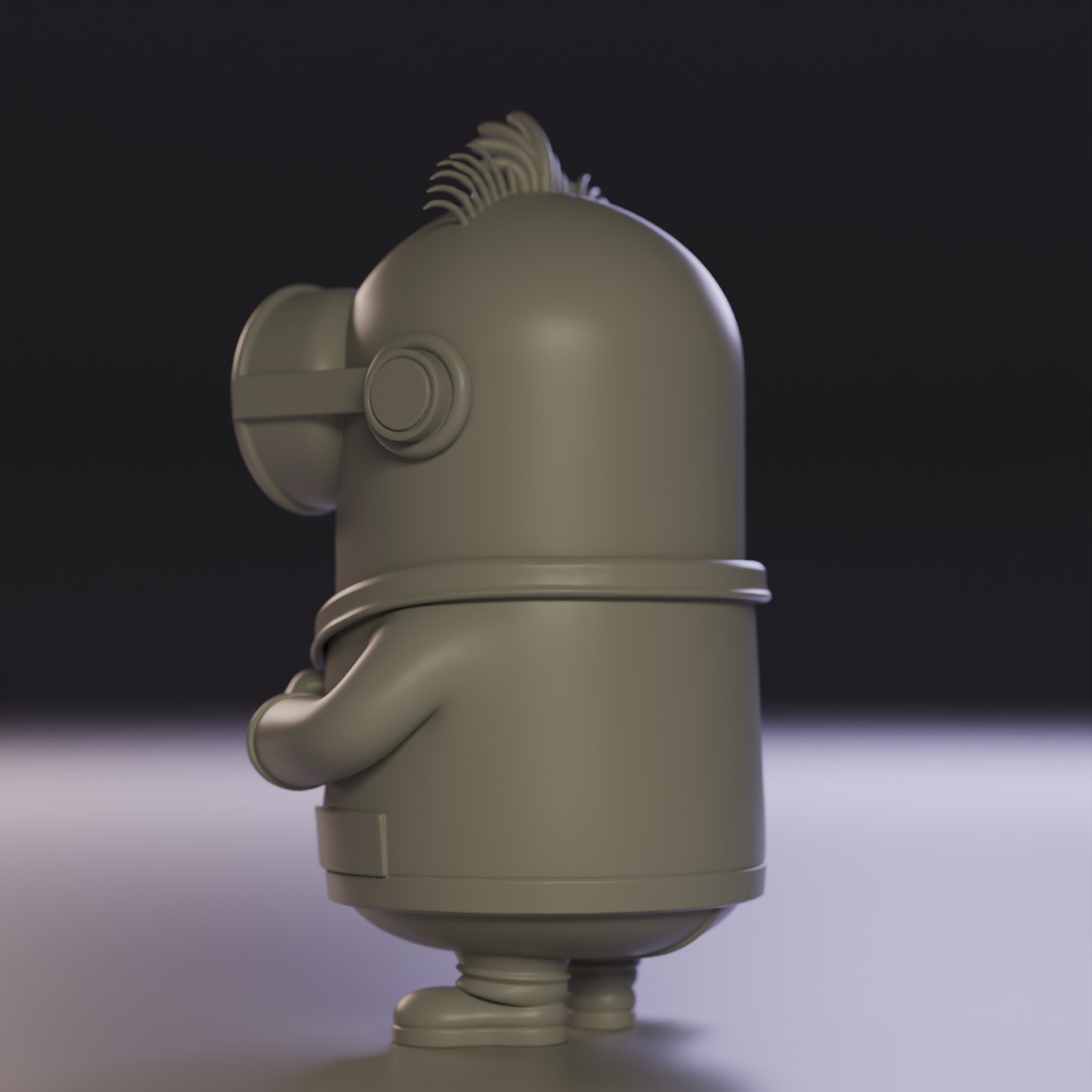 minion scientist 3D print model_5