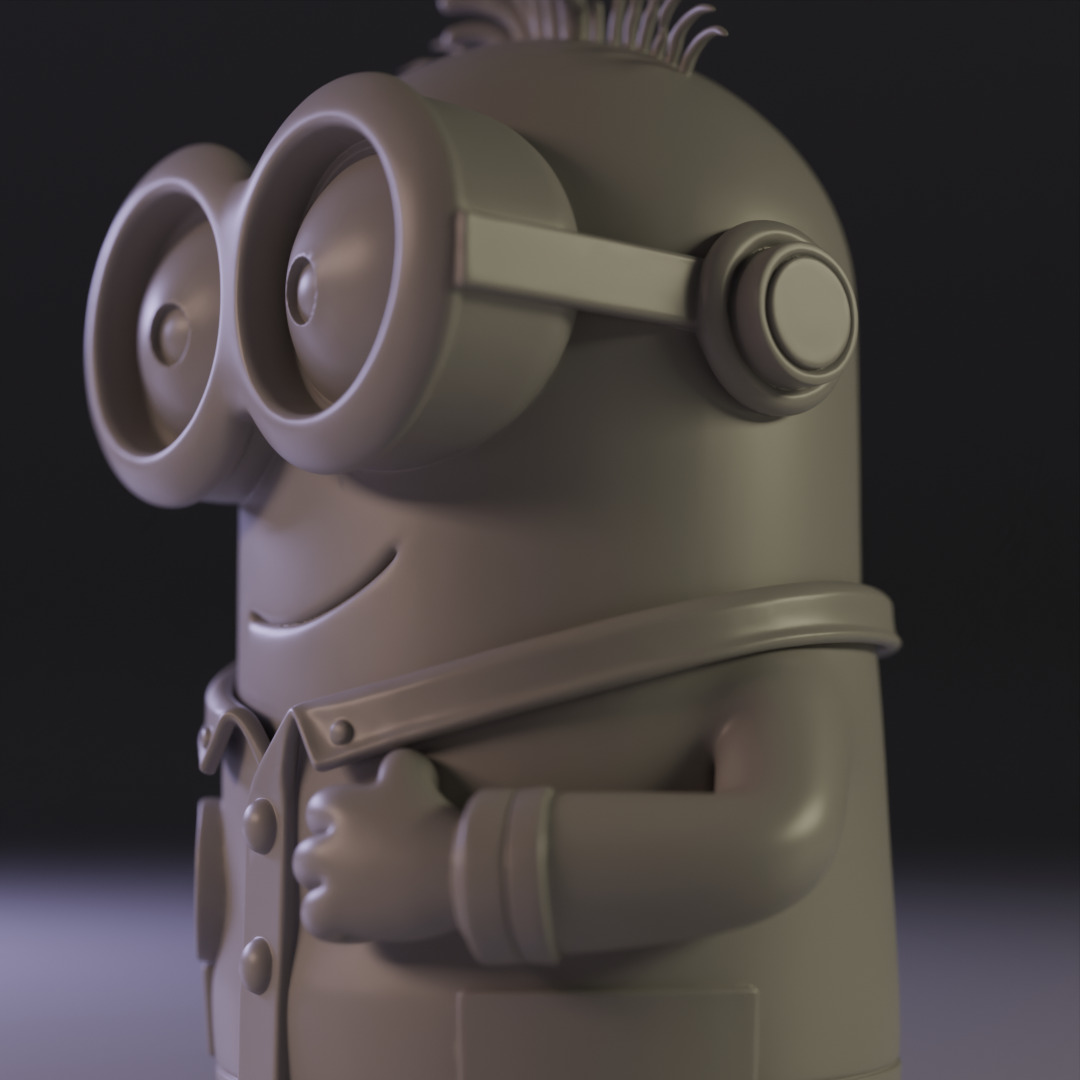 minion scientist 3D print model_6