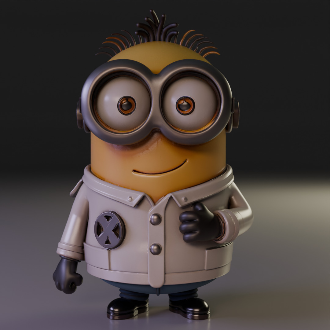 minion scientist 3D print model_8