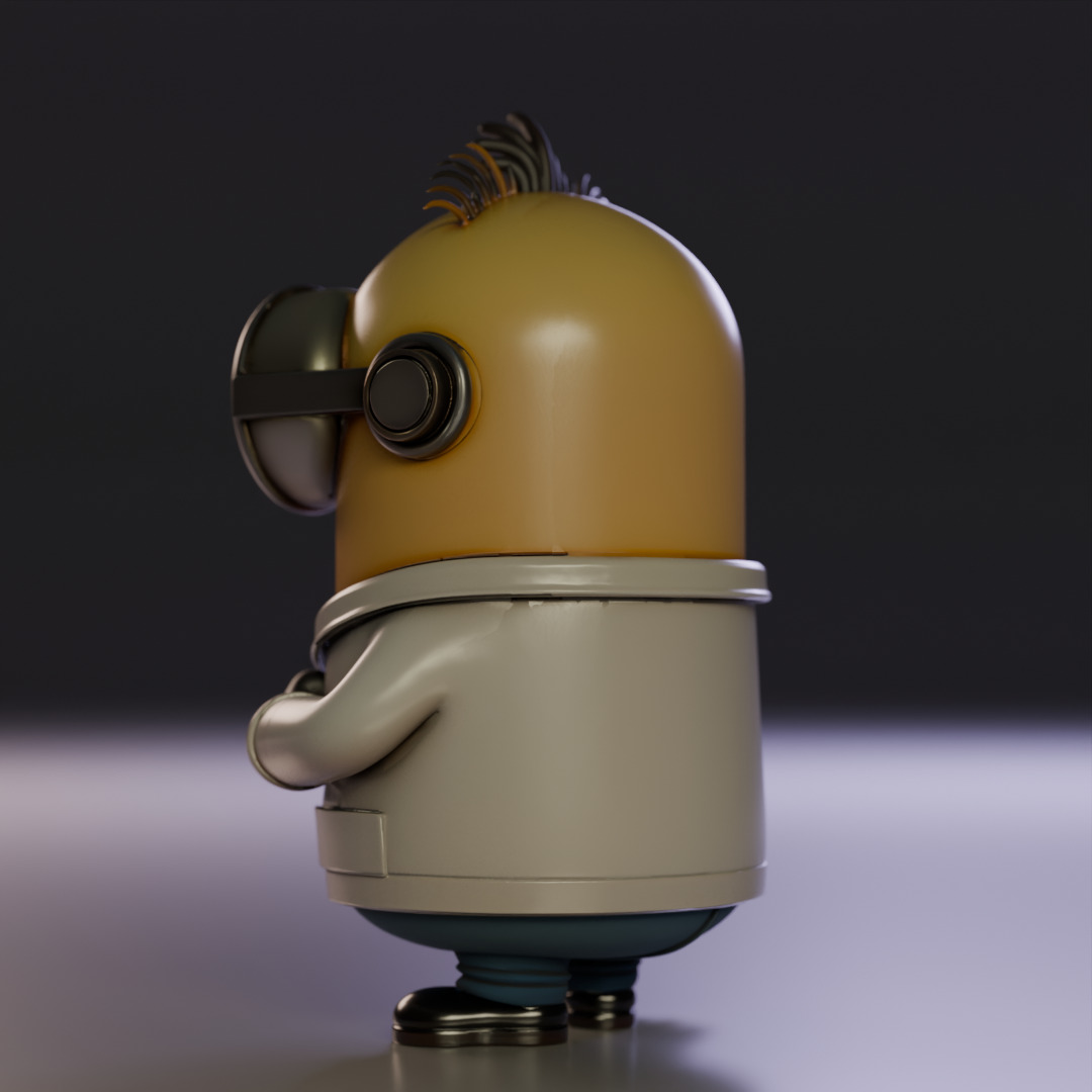 minion scientist 3D print model_10