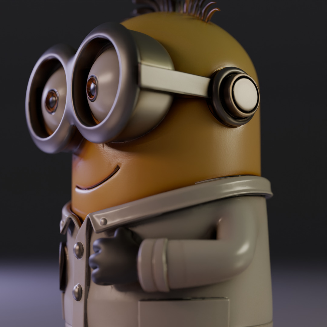 minion scientist 3D print model_11