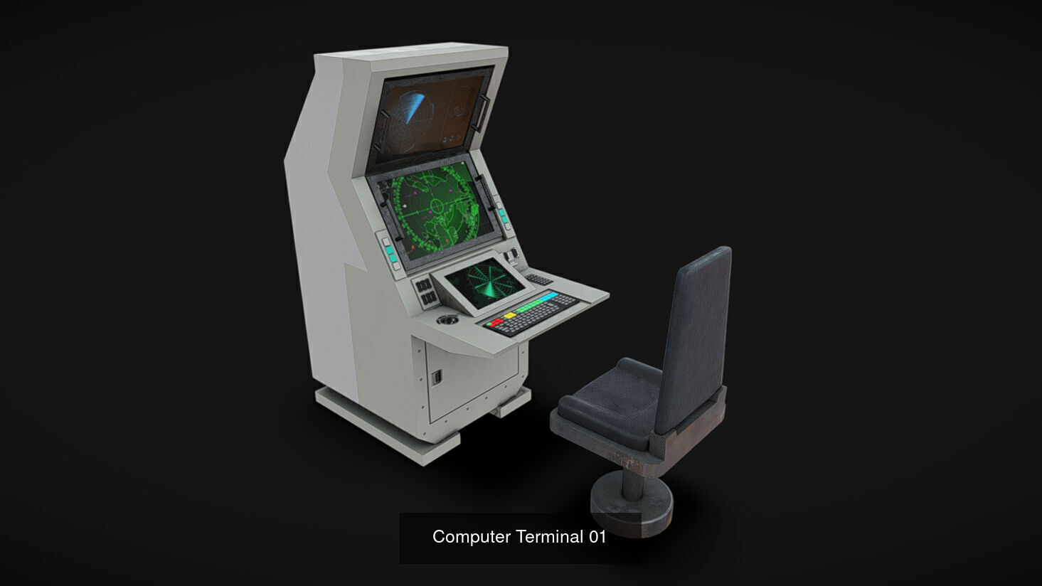 Computer Terminals 3D Model Collection_1