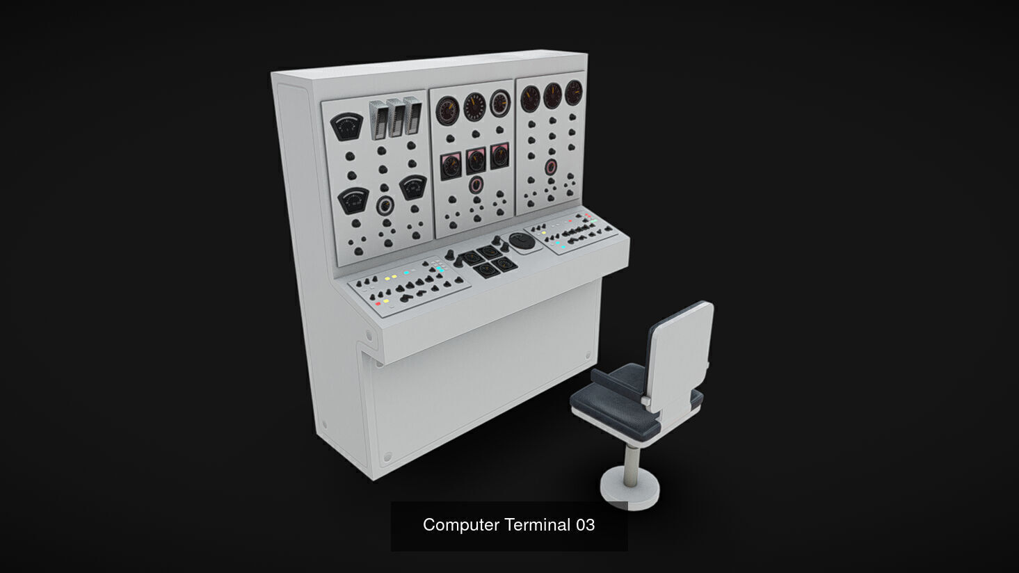 Computer Terminals 3D Model Collection_3