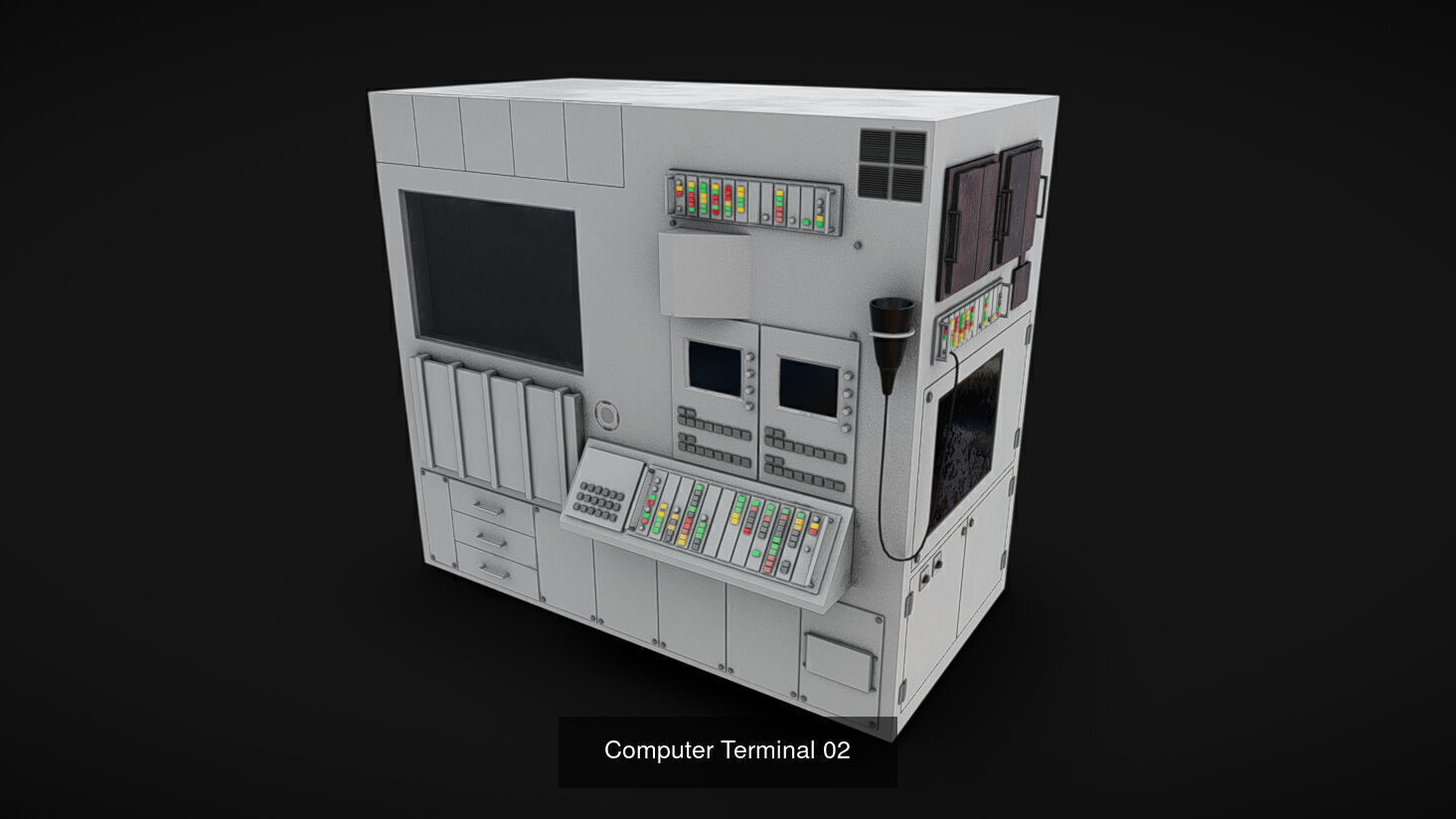 Computer Terminals 3D Model Collection_2