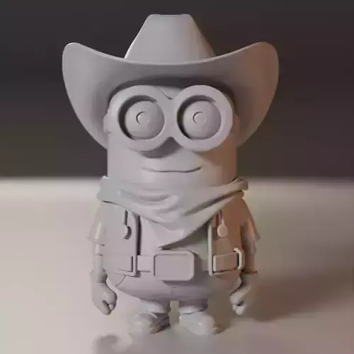 Minion cowboy 3D print model