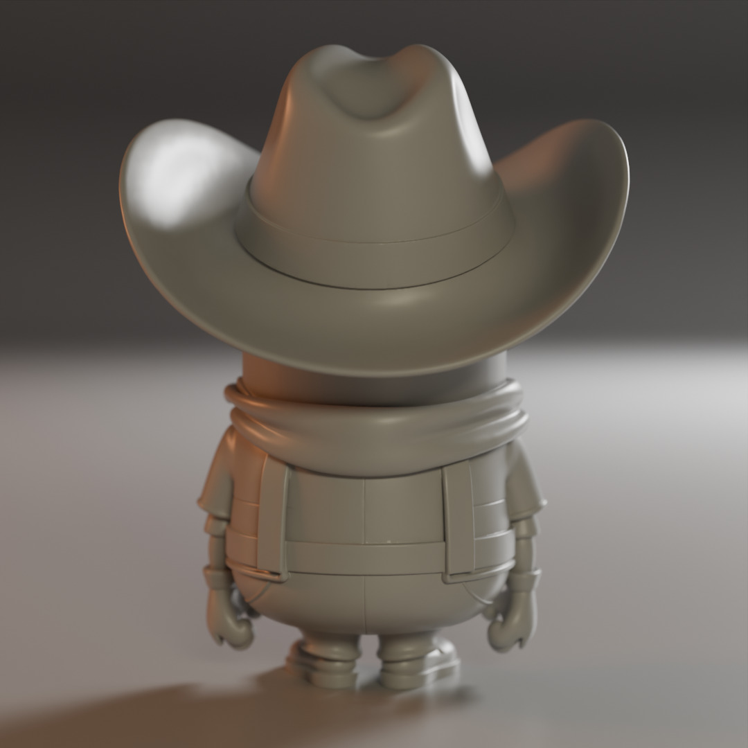 Minion cowboy 3D print model_6