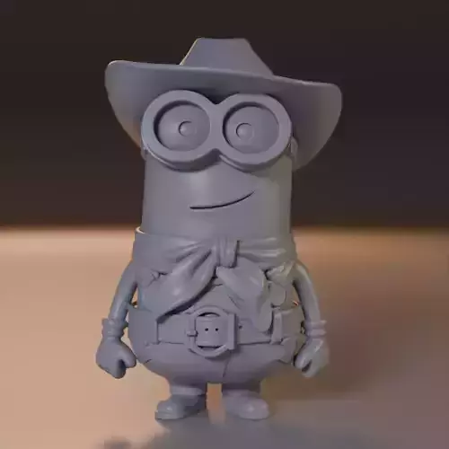 Minion cowboy 3D print model