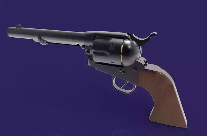 COLT 45 SAA Low-poly 3D model