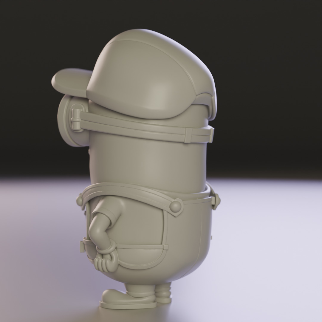 Minion plumber 3D print model_3