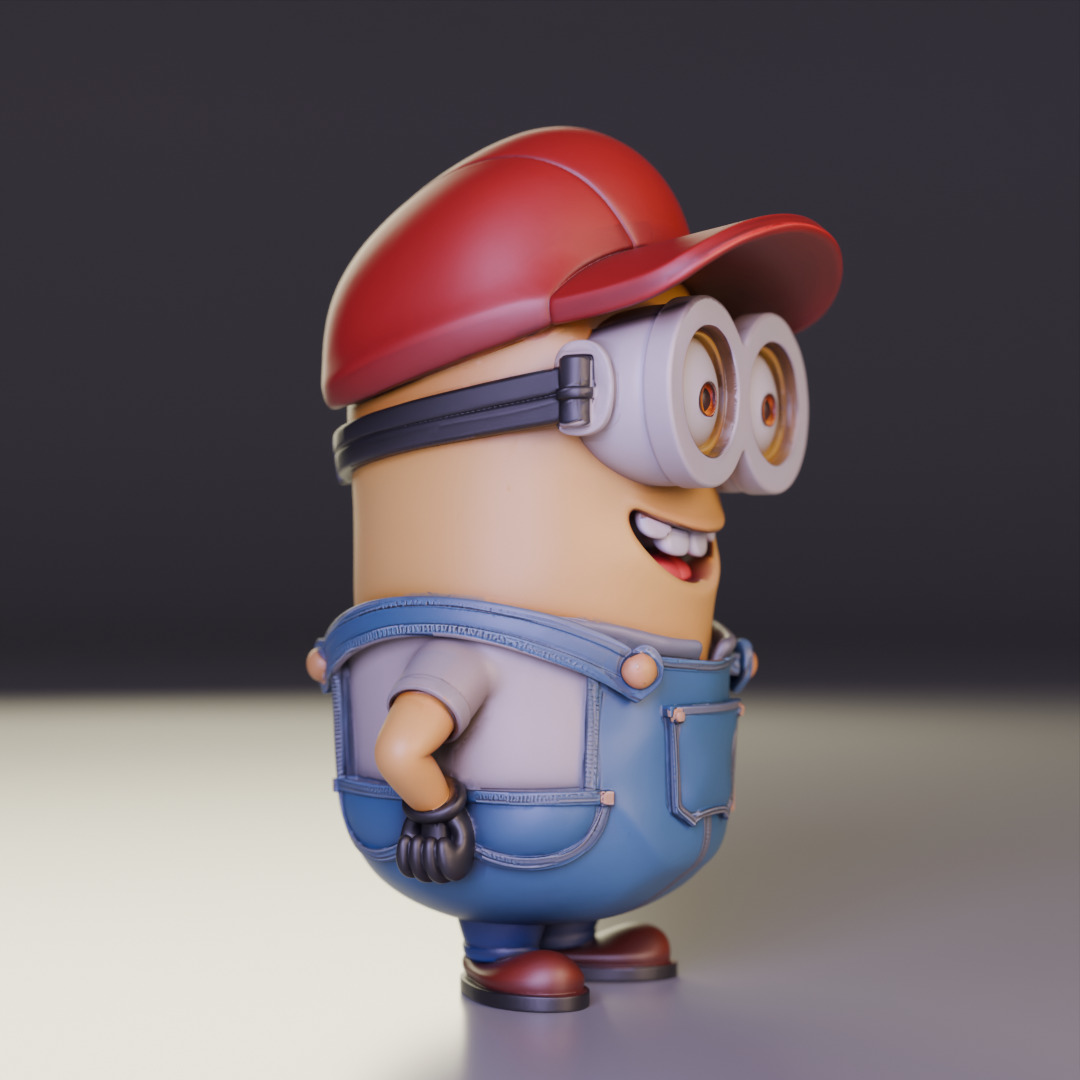 Minion plumber 3D print model_9