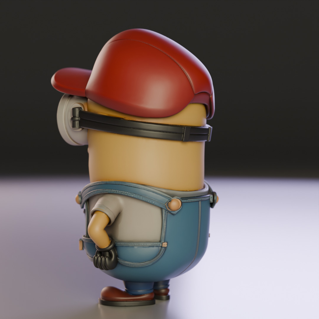 Minion plumber 3D print model_10
