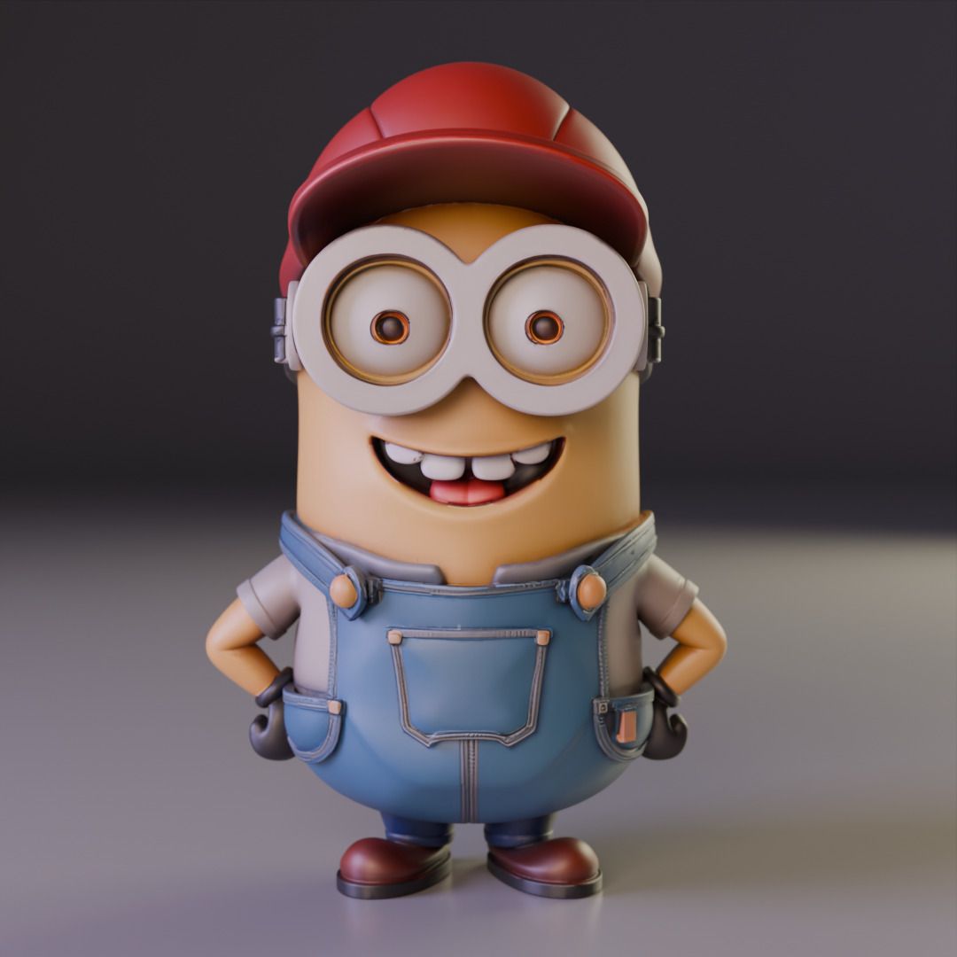 Minion plumber 3D print model_8
