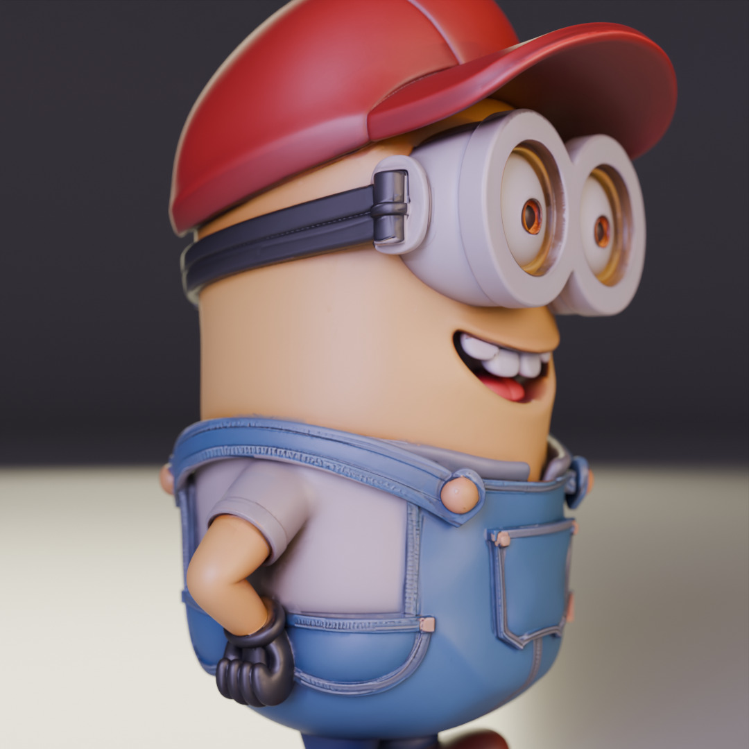 Minion plumber 3D print model_12