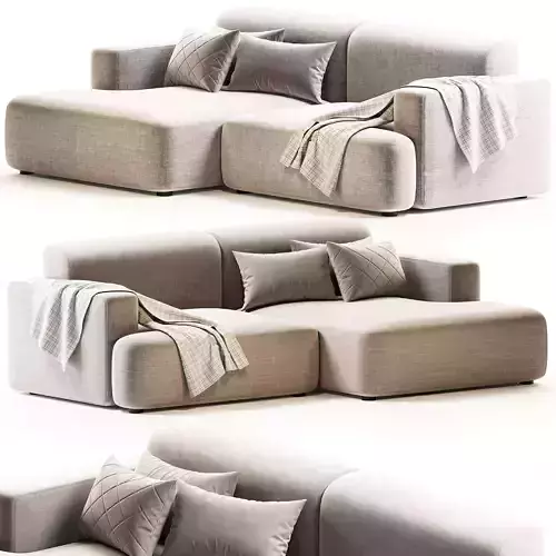 Divano Angolare 3 Posti In Velluto A Coste Melva