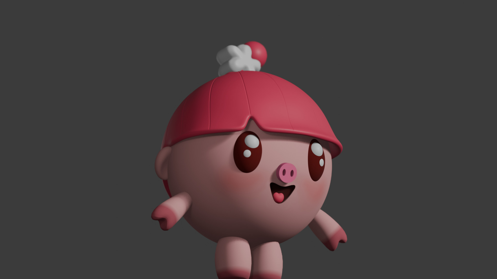 BabyRiki - Rosy Piglet 3D print model_3