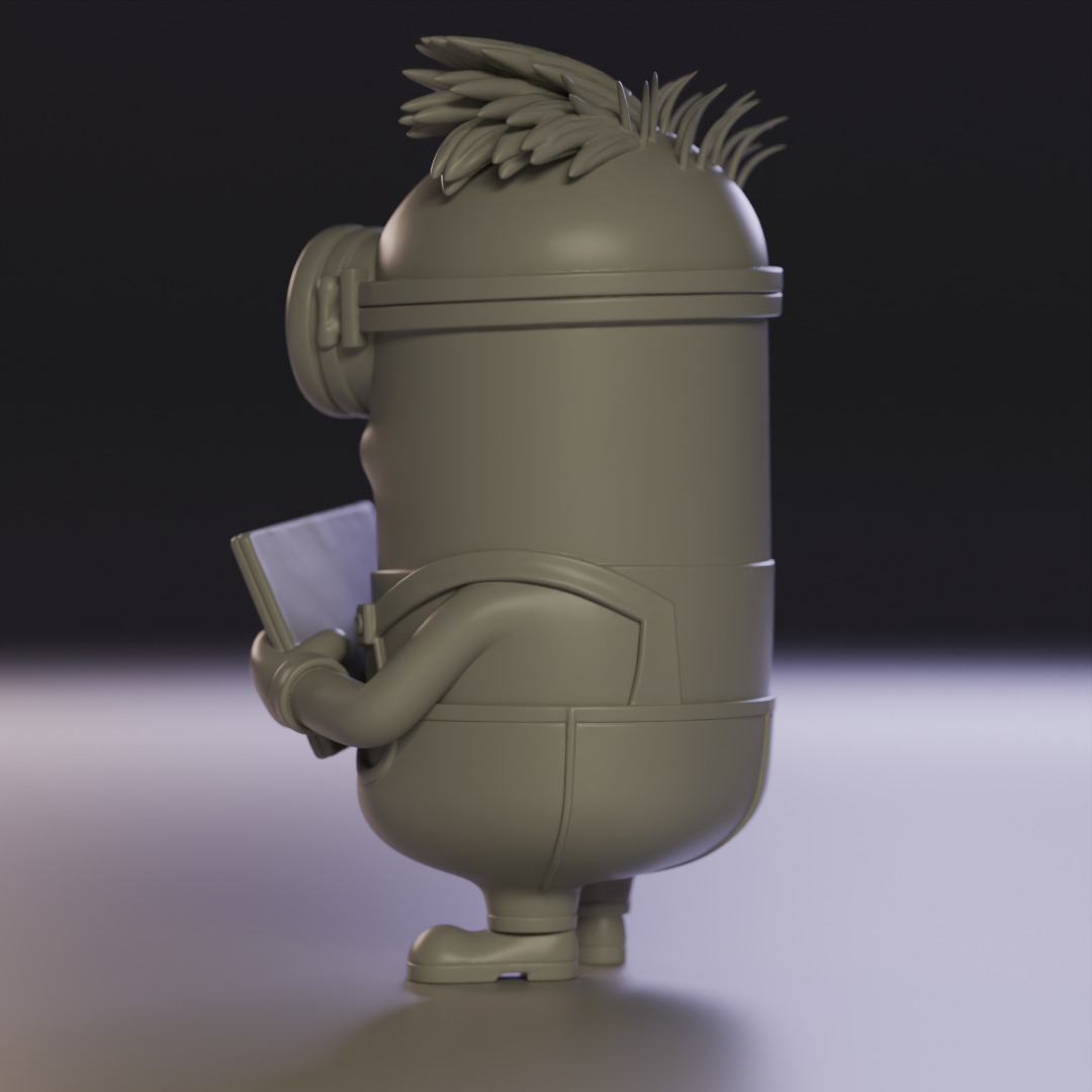Minion businessman 3D print model_3