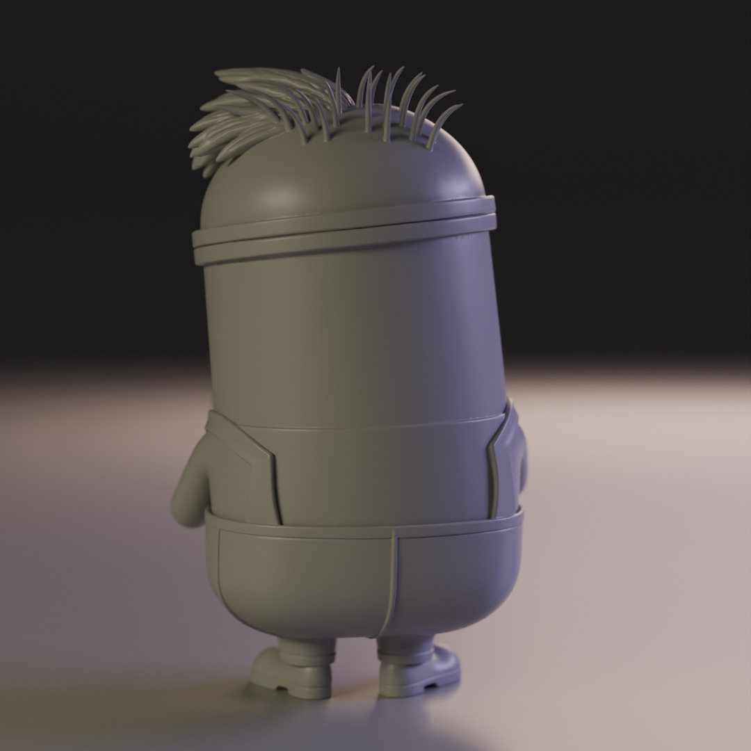 Minion businessman 3D print model_6