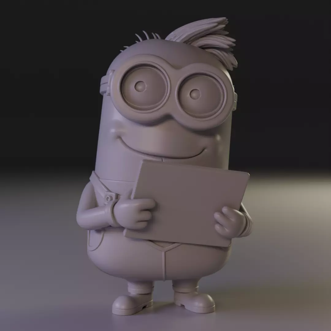 Minion businessman 3D print model_0