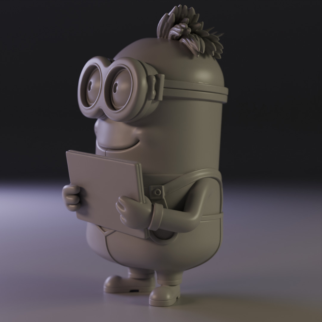Minion businessman 3D print model_1