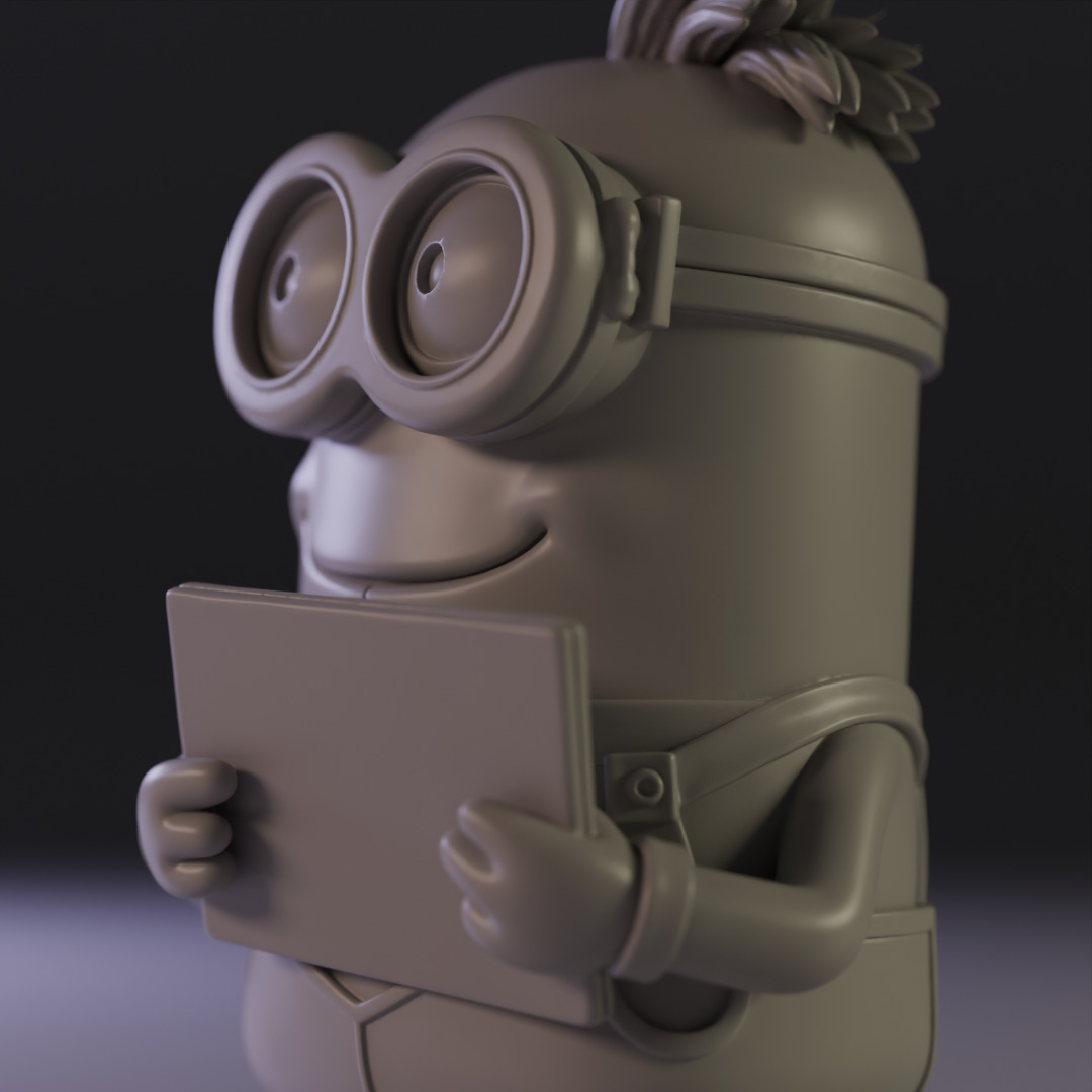 Minion businessman 3D print model_4