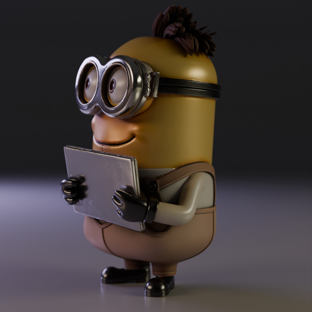 Minion businessman 3D print model_7