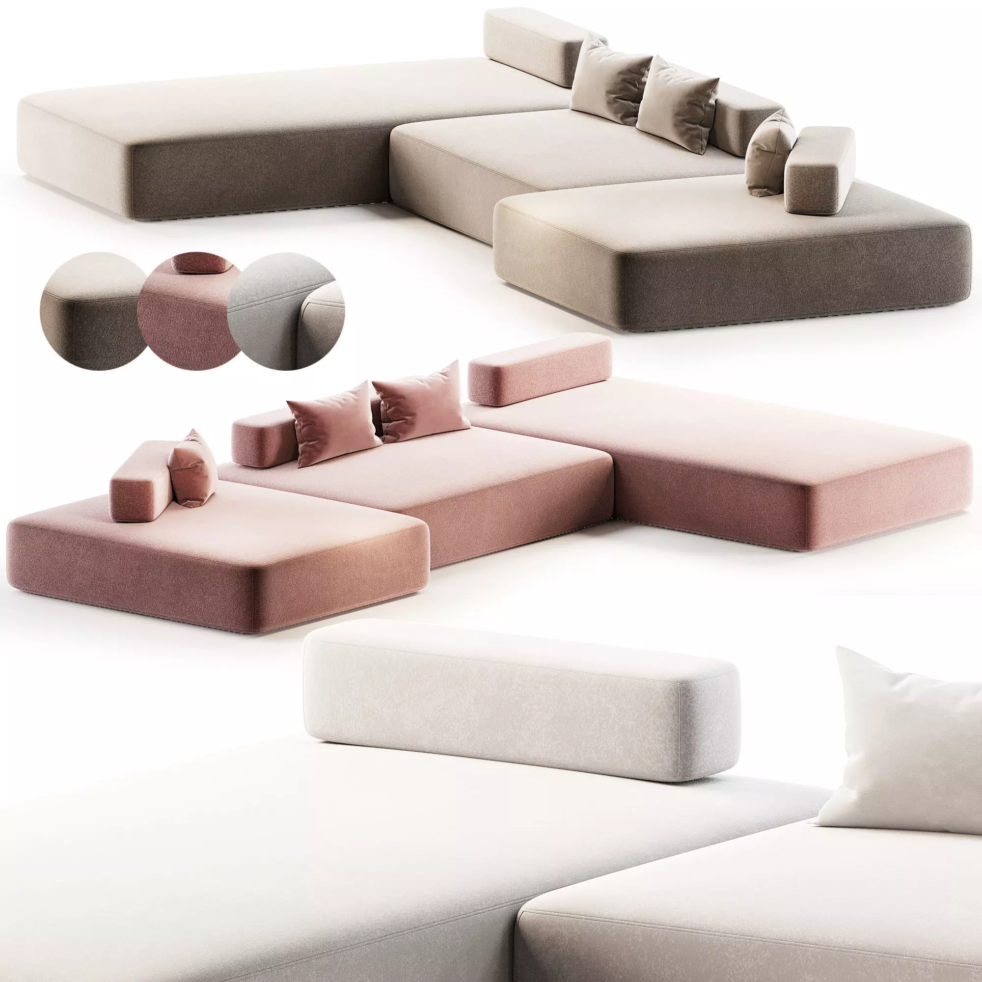 PLAIN sofa By Bino-home 3D model_0