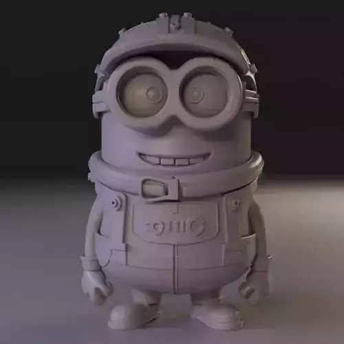 Minions car racer 3D print model