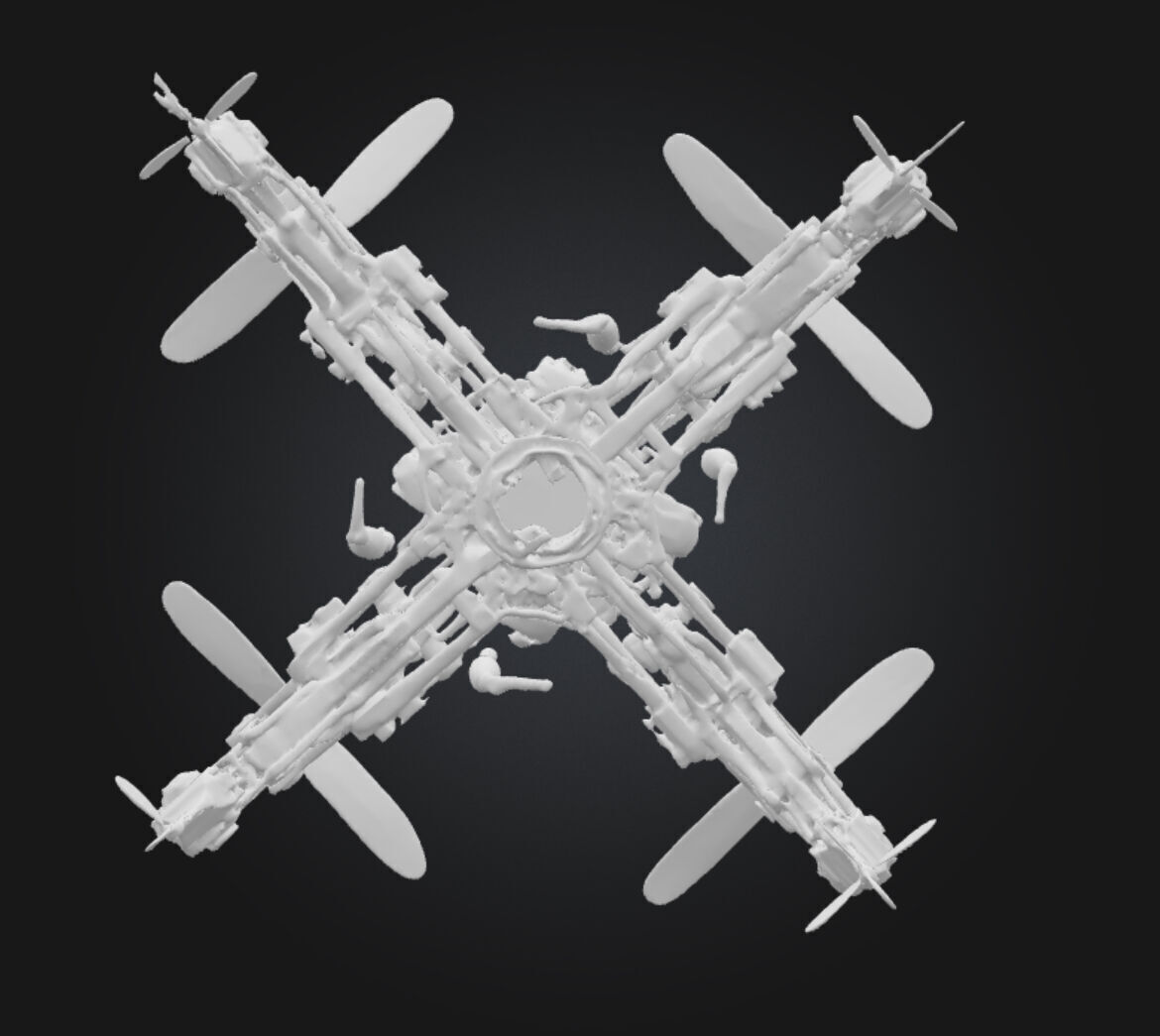 Futuristic Robotic Submarine Drone FRD-02 3D model_19