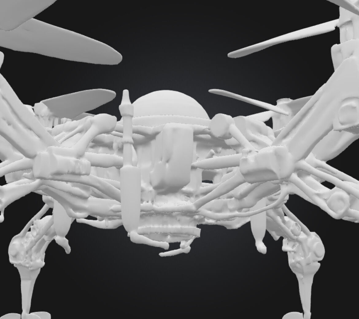 Futuristic Robotic Submarine Drone FRD-02 3D model_20