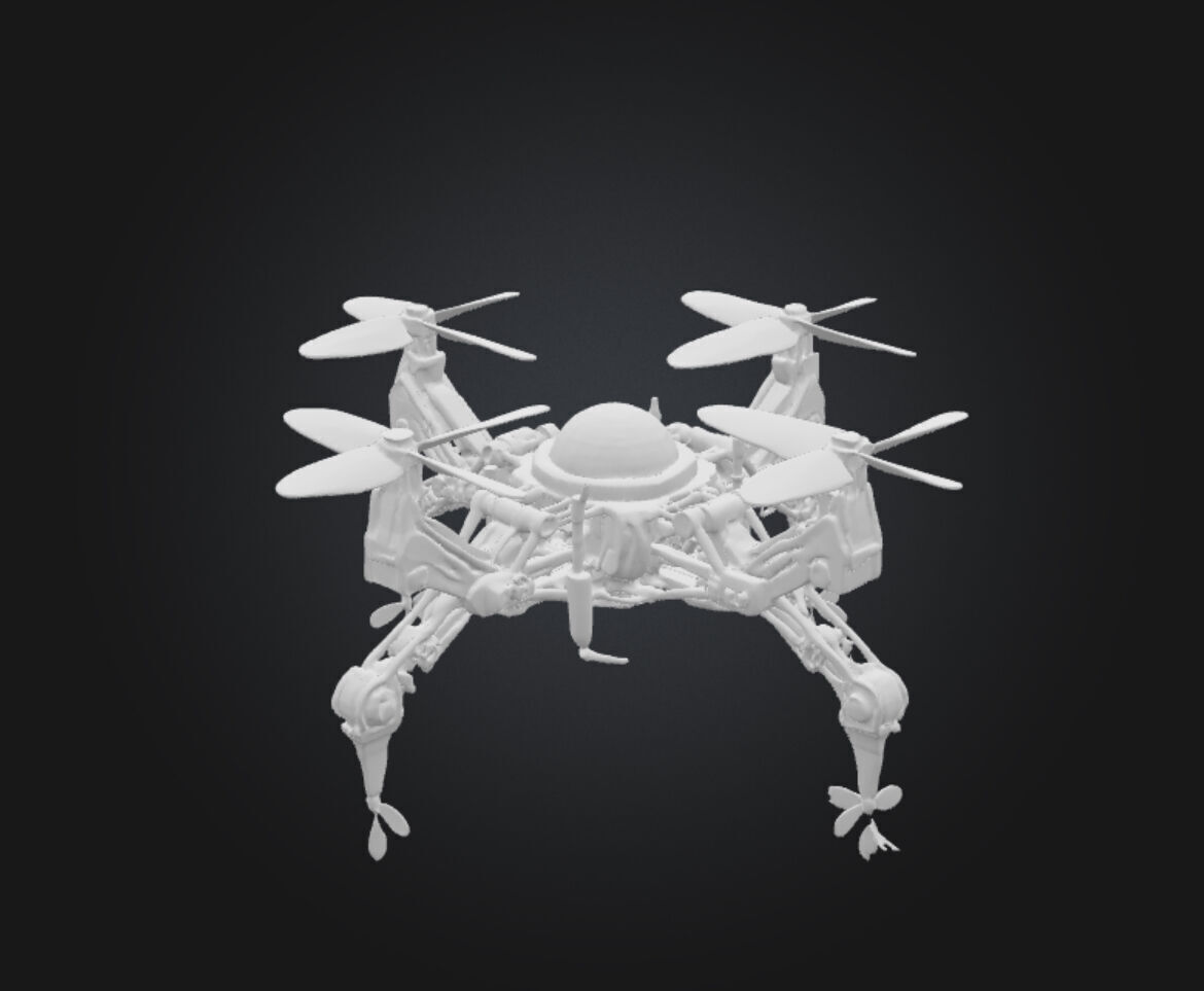 Futuristic Robotic Submarine Drone FRD-02 3D model_18