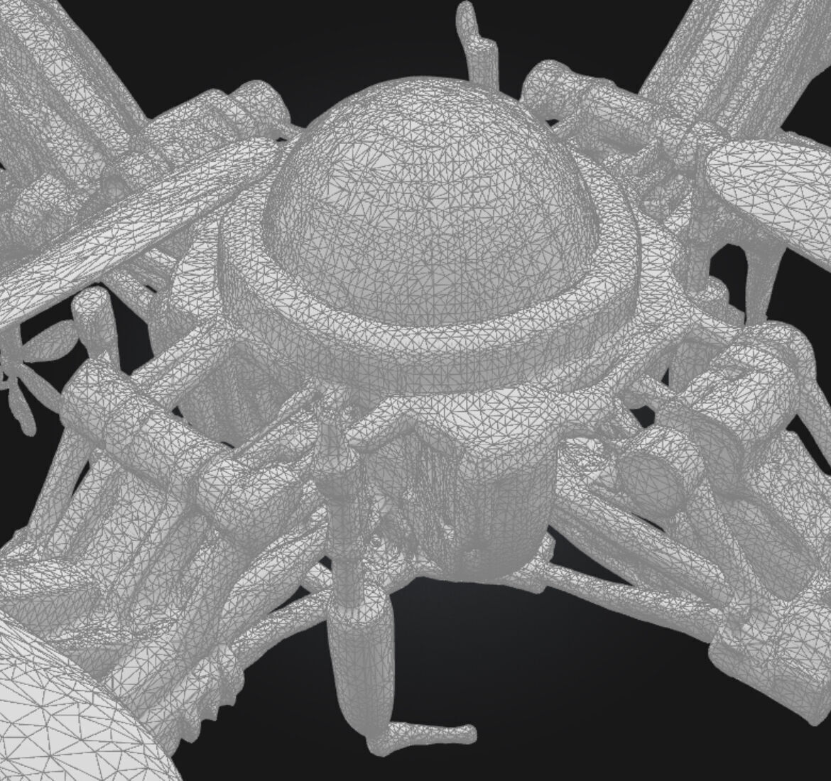 Futuristic Robotic Submarine Drone FRD-02 3D model_21