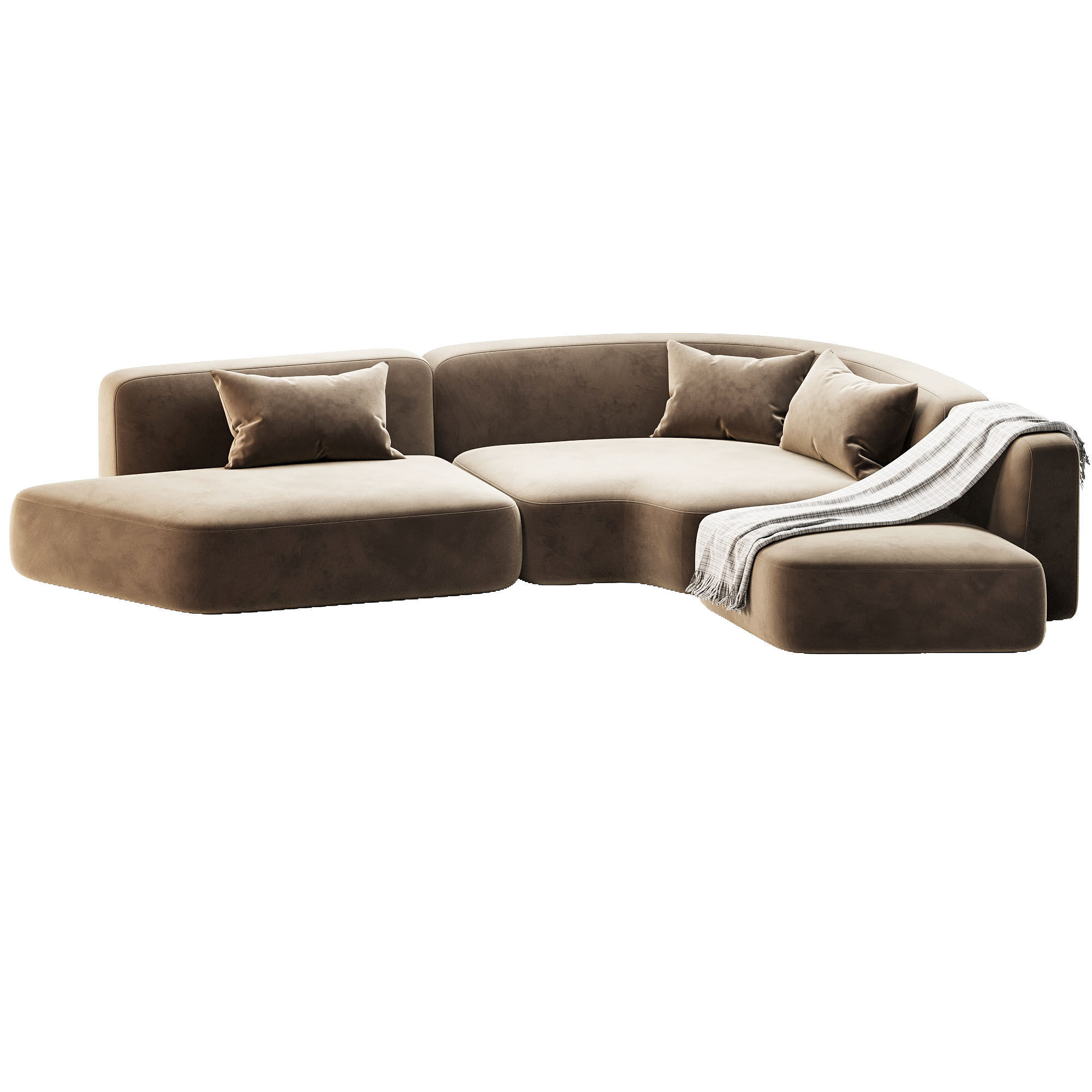 Modular Sofa Cashew By Relofthome 3D model_2