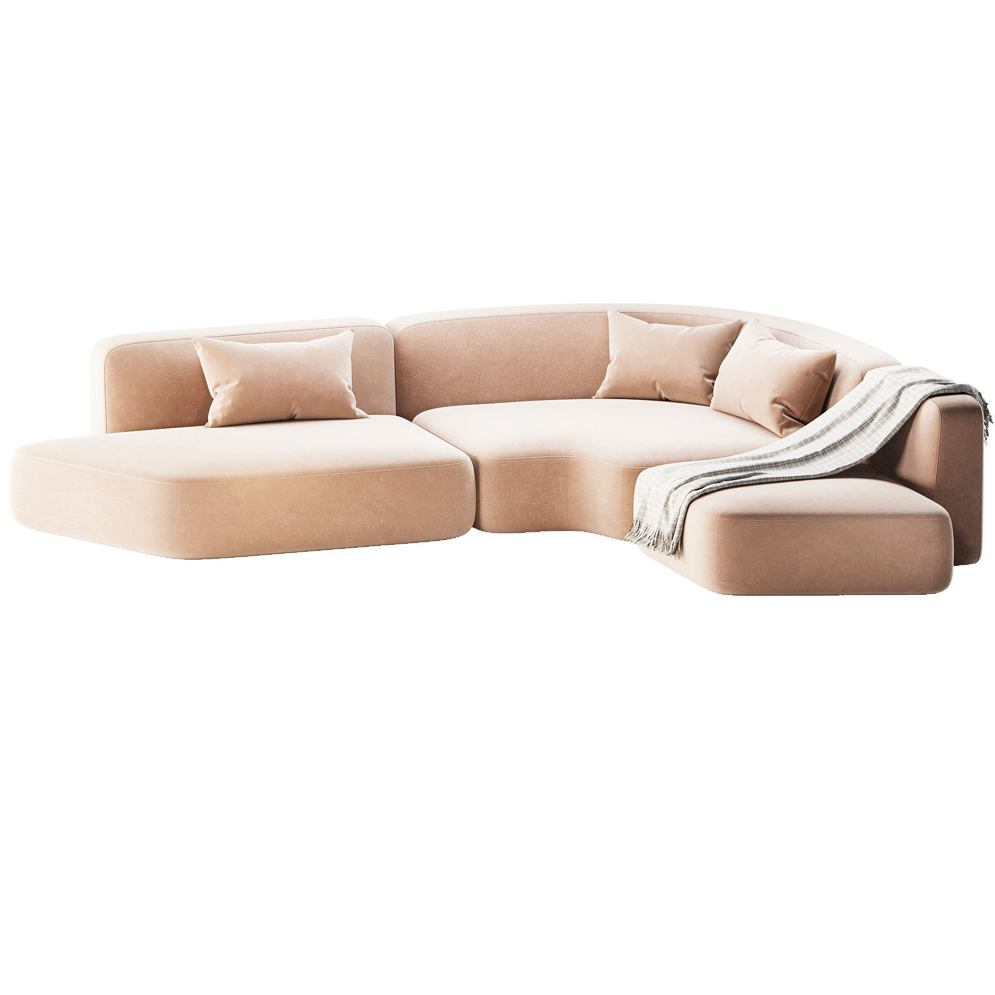 Modular Sofa Cashew By Relofthome 3D model_4