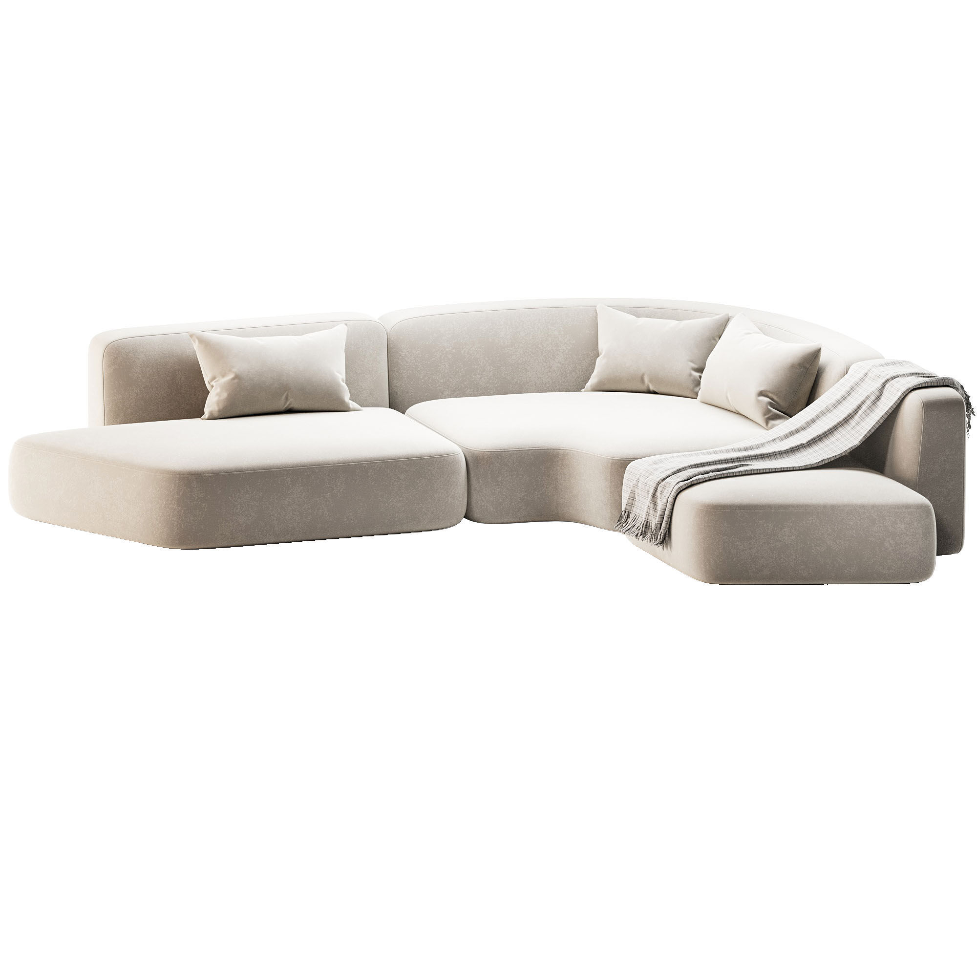 Modular Sofa Cashew By Relofthome 3D model_3