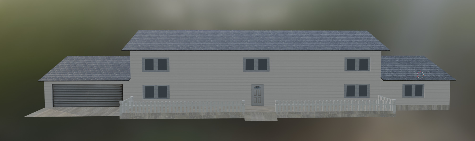 suburban houses 3D model_7