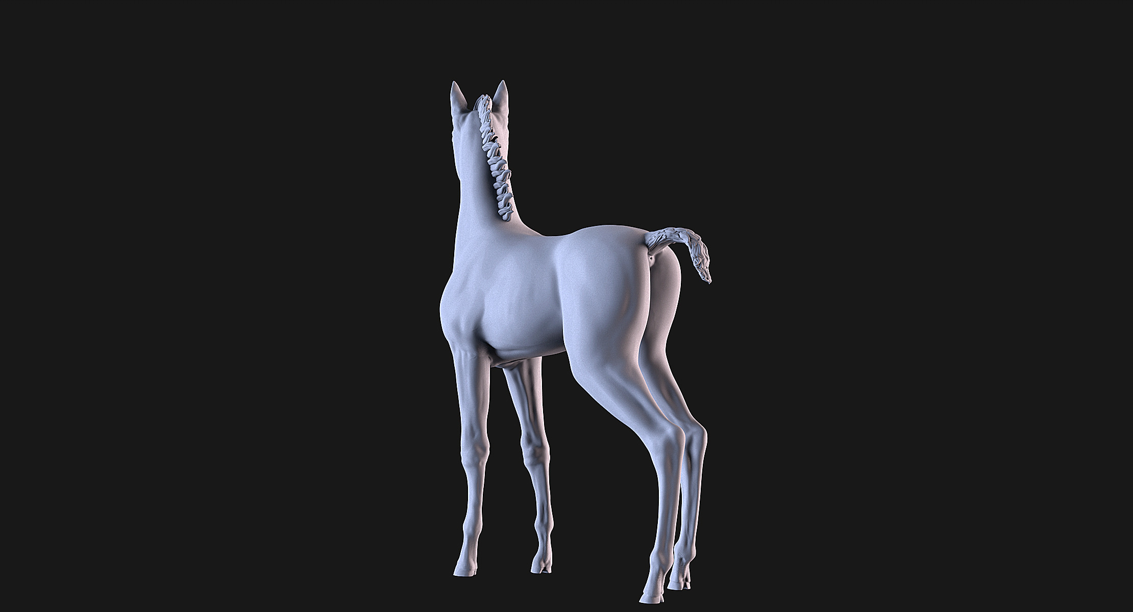 Horse Foal 3D print model_6