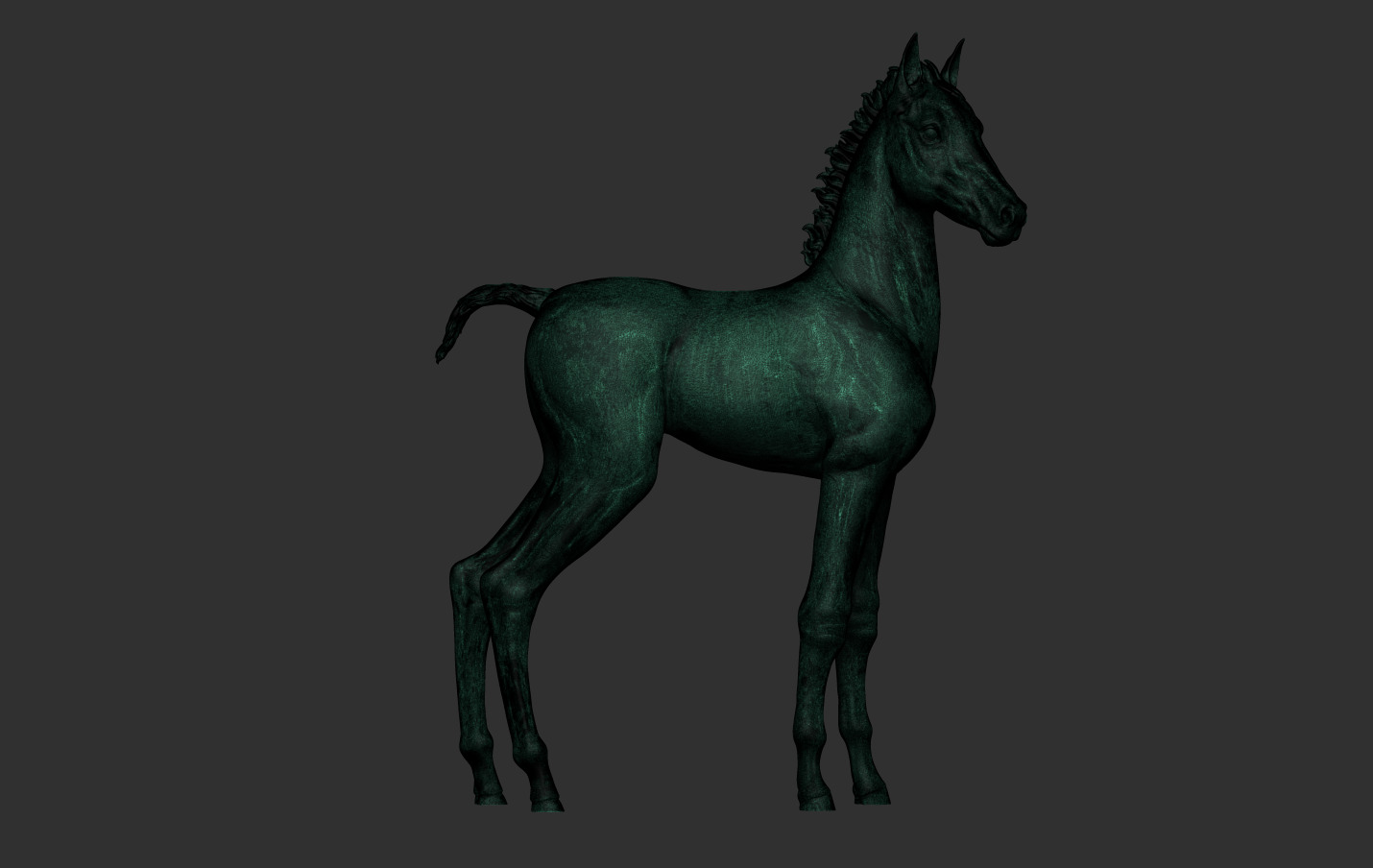 Horse Foal 3D print model_18