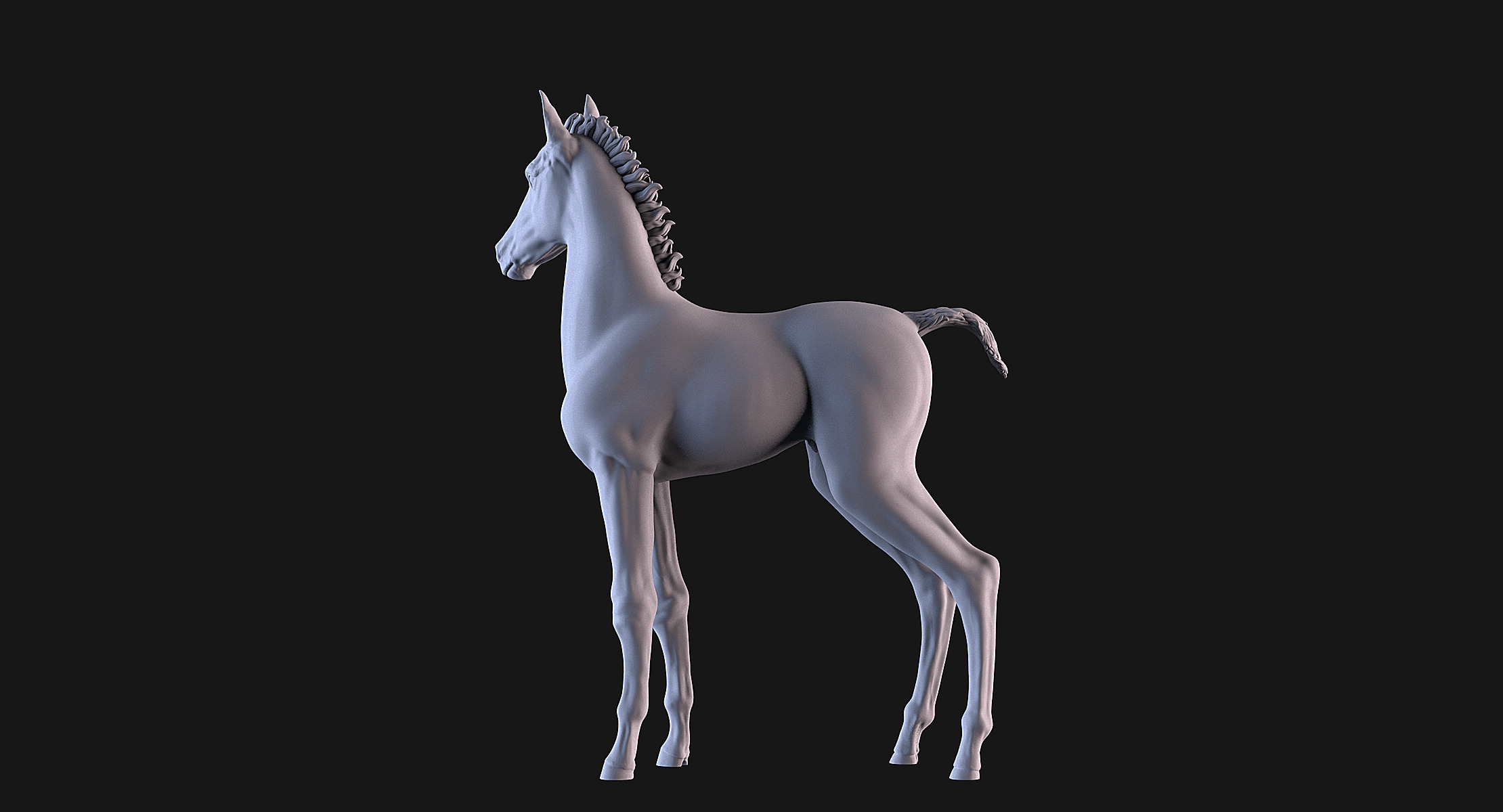 Horse Foal 3D print model_5