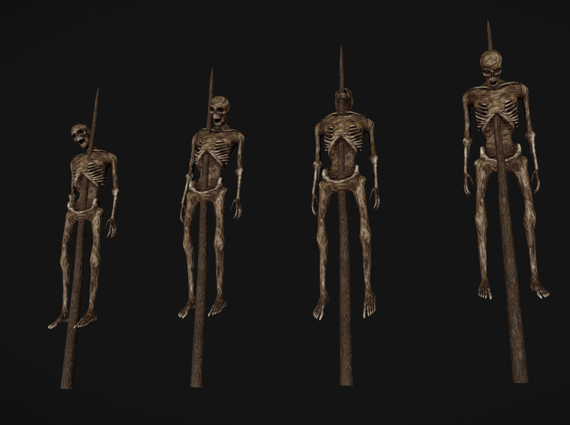 Corpse 01 Low-poly 3D model_1