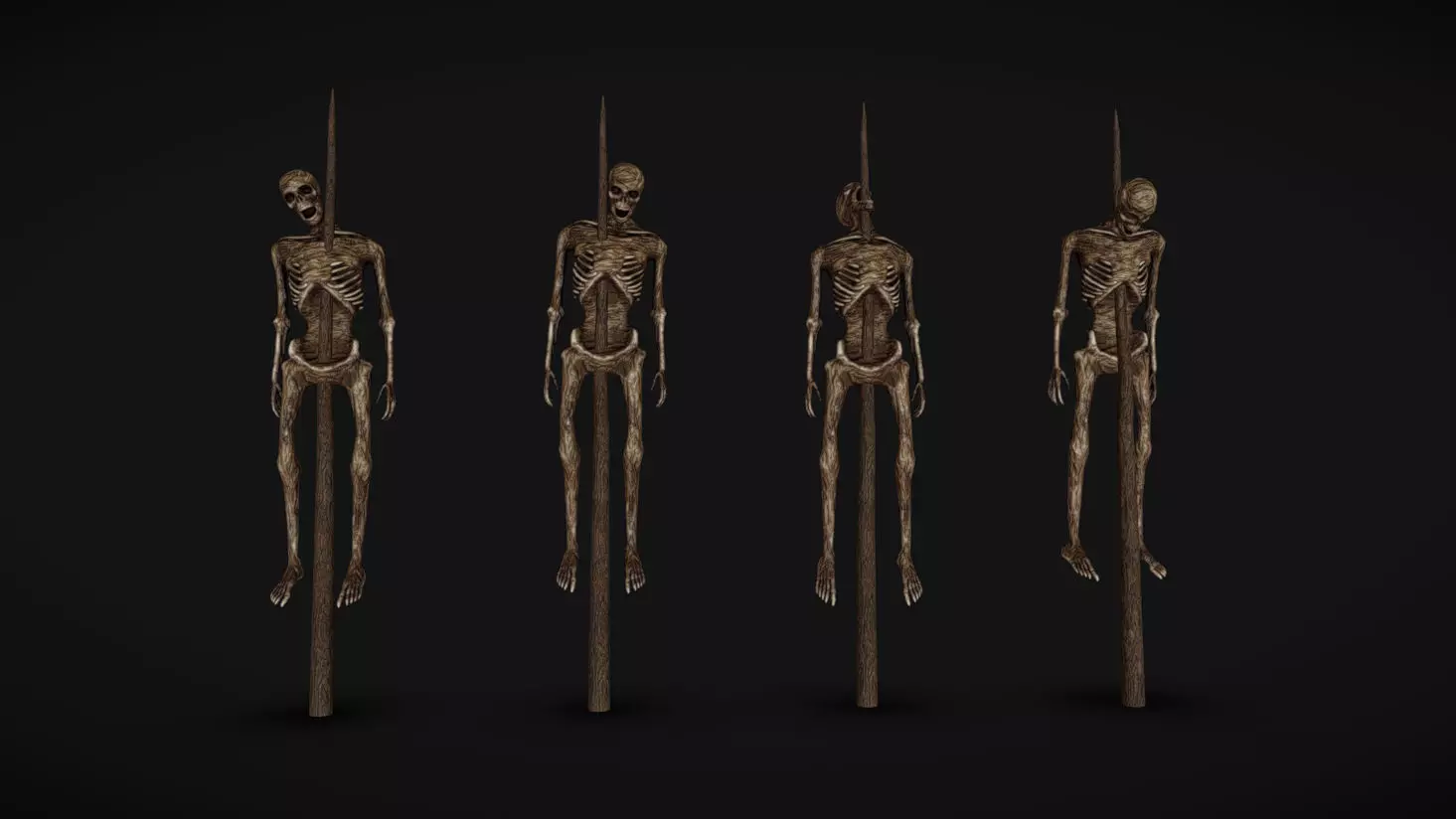 Corpse 01 Low-poly 3D model_0